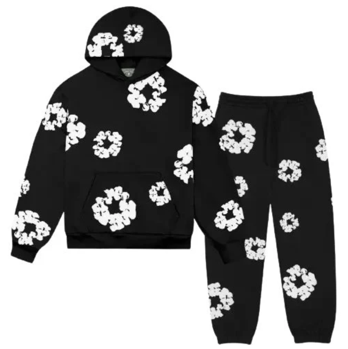Denim Tears Cotton Wreath Tracksuit ā Black
