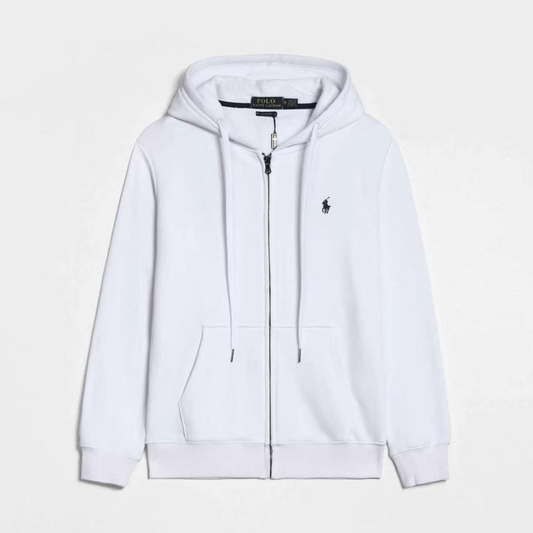 Ralph Lauren Full Zip Hoodie “white”