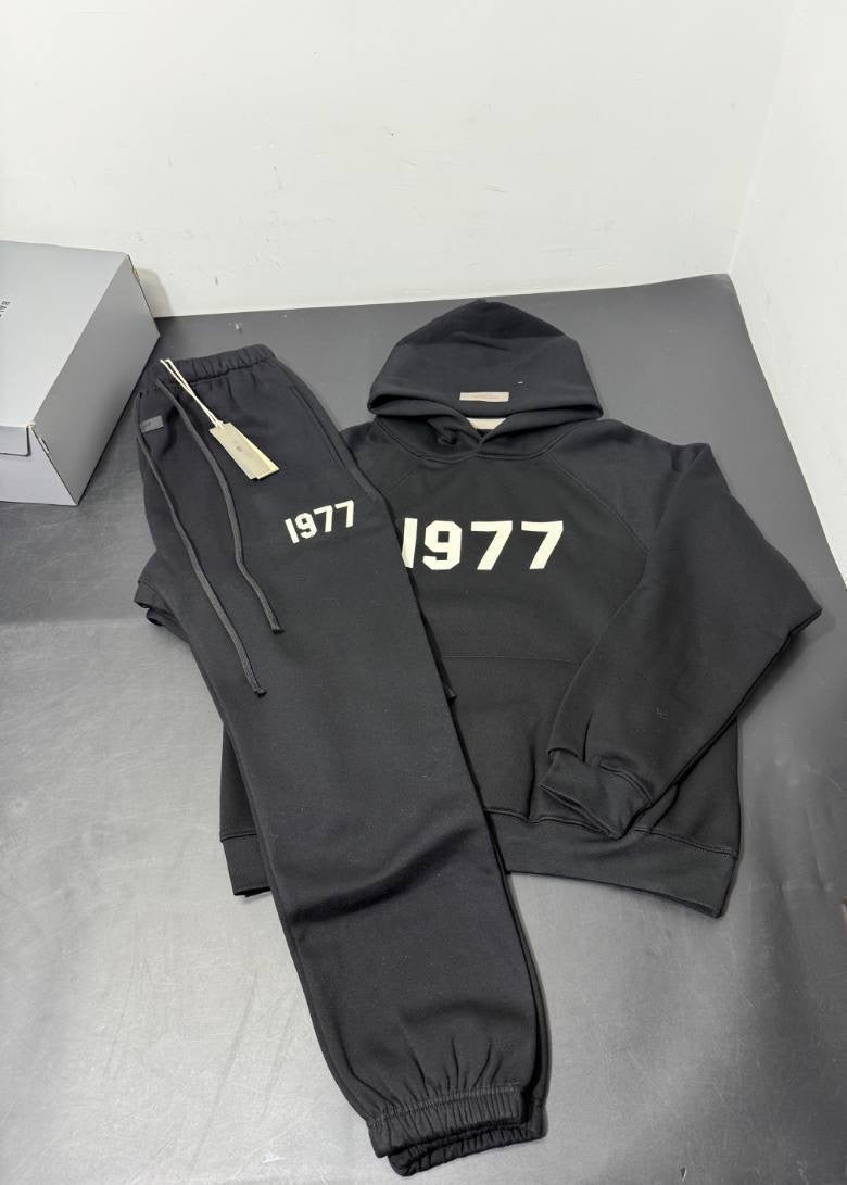 1977 Black Essential Tracksuit