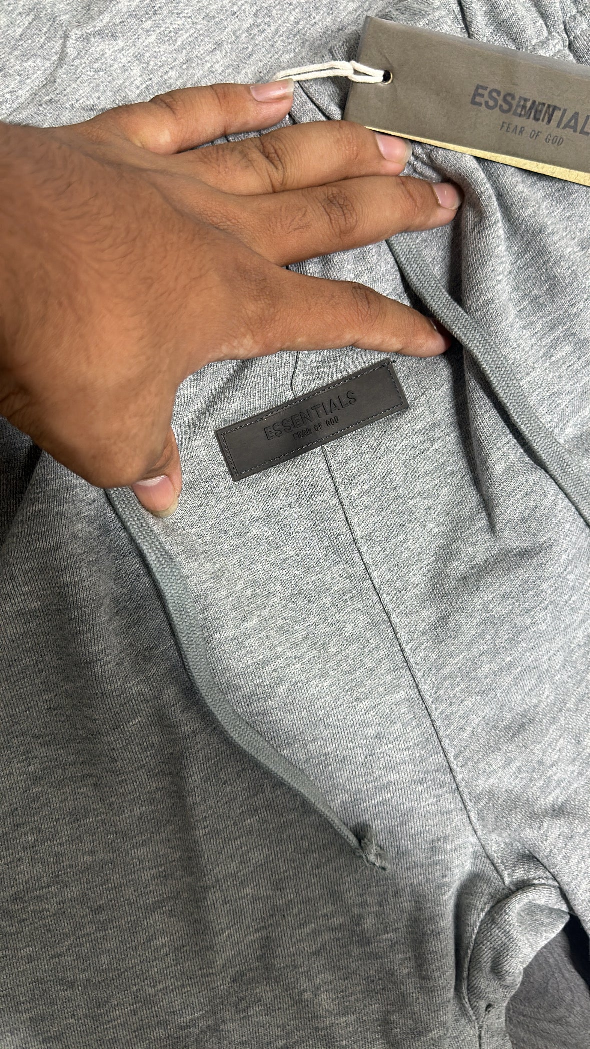 Essentials Short Set S22 “grey oatmeal”