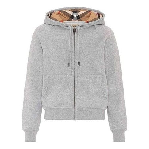 Buberry Check-Lined Zip Hoodie