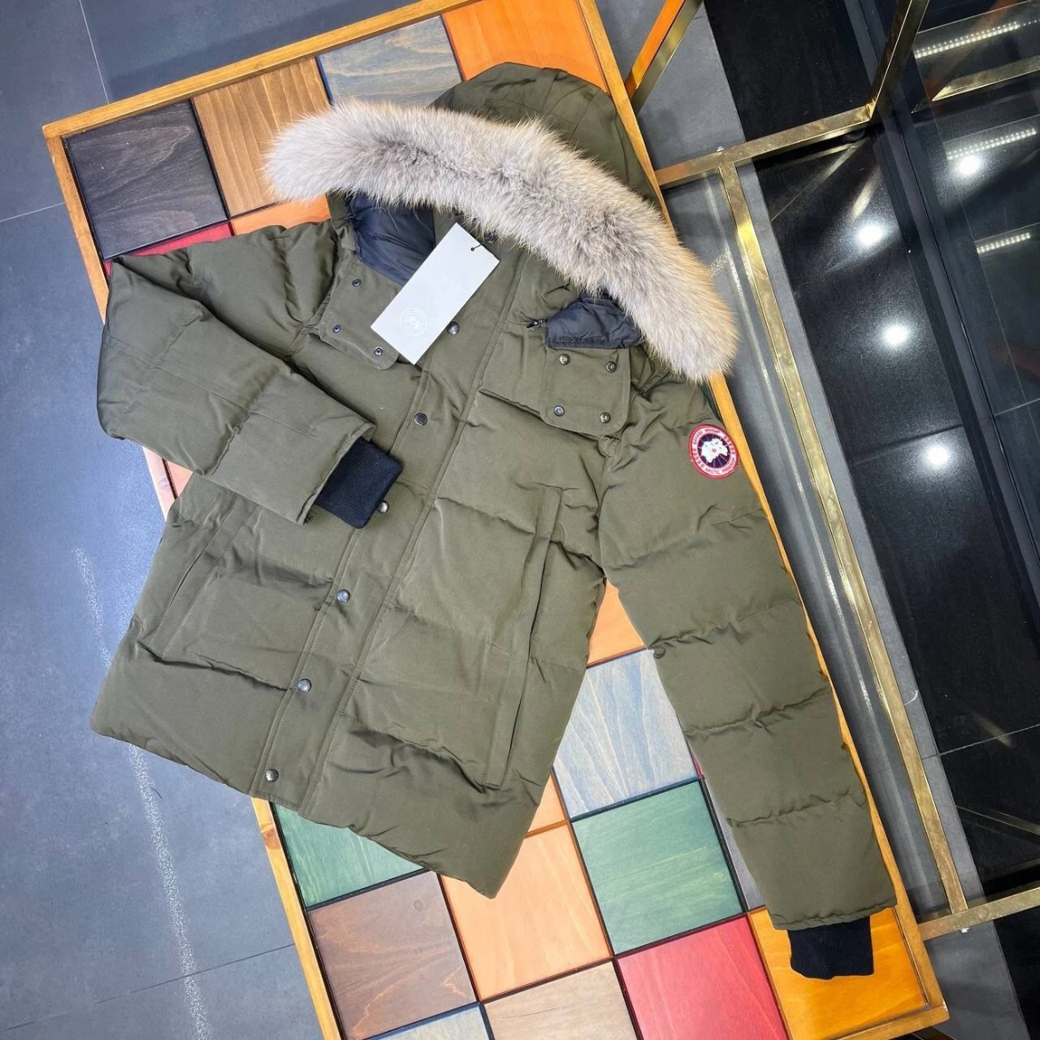 Canada Goose Wyndham Parka — Olive Green