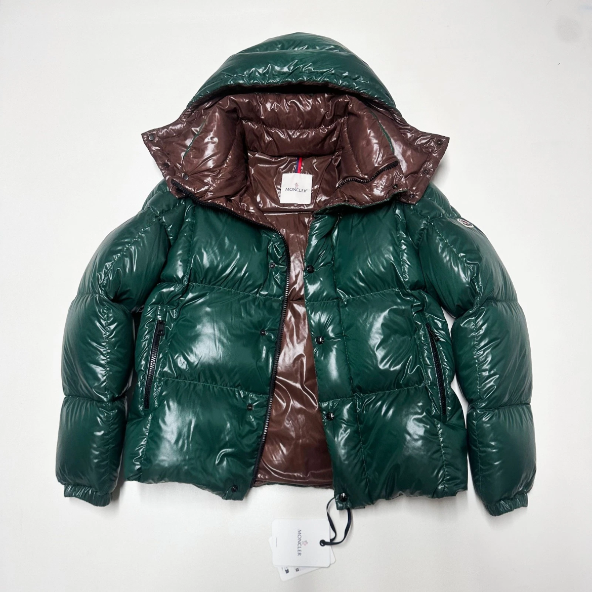 Moncler Men's Parana — Green (Brown Interior)