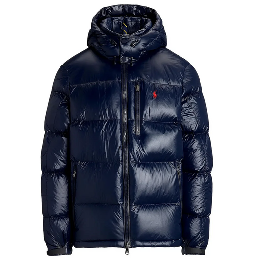 Polo Ralph Lauren The Gorham Glossed Down Jacket — Navy Blue