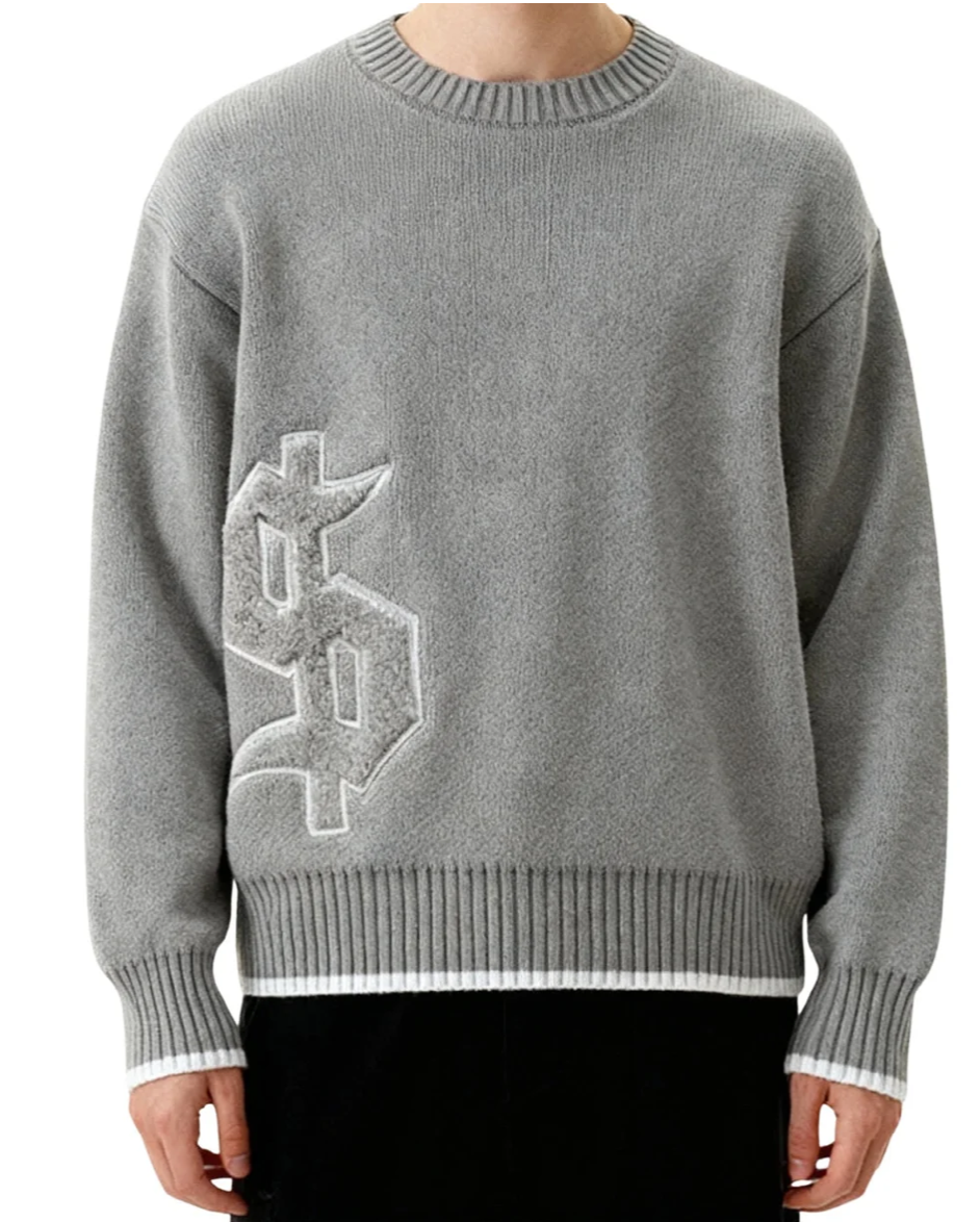 "DOLLAR" KNIT SWEATER